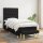 vidaXL Boxspringbett mit Matratze Schwarz 80x200 cm Stoff