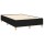 vidaXL Boxspringbett mit Matratze Schwarz 120x200 cm Stoff