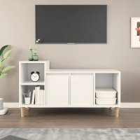 vidaXL TV-Schrank Weiß 100x35x55 cm Holzwerkstoff