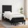 vidaXL Boxspringbett mit Matratze Schwarz 100x200 cm Stoff