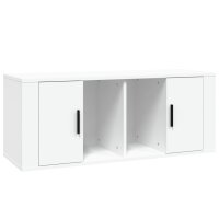 vidaXL TV-Schrank Wei&szlig; 100x35x40 cm Holzwerkstoff