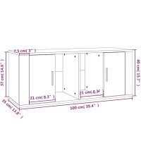 vidaXL TV-Schrank R&auml;uchereiche 100x35x40 cm Holzwerkstoff