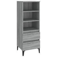 vidaXL Highboard Grau Sonoma 40x36x110 cm Holzwerkstoff