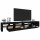 WOWONA TV-Schrank mit LED-Leuchten Schwarz 260x36,5x40 cm