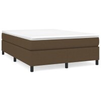 WOWONA Boxspringbett Dunkelbraun 140x190 cm Stoff