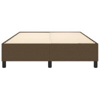 WOWONA Boxspringbett Dunkelbraun 140x190 cm Stoff