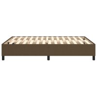 WOWONA Boxspringbett Dunkelbraun 140x190 cm Stoff