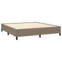 vidaXL Bettgestell Taupe 160x200 cm Stoff