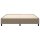 vidaXL Boxspringbett Taupe 160x200 cm Stoff