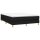 vidaXL Boxspringbett Schwarz 140x190 cm Stoff