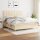 vidaXL Boxspringbett mit Matratze Creme 160x200 cm Stoff