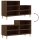 vidaXL Schuhregal Braun Eichen-Optik 102x36x60 cm Holzwerkstoff