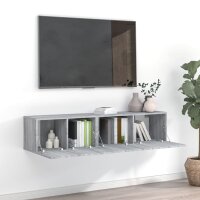 vidaXL 2-tlg. TV-Schrank-Set Grau Sonoma Holzwerkstoff