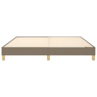 vidaXL Boxspringbett Taupe 180x200 cm Stoff