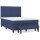 vidaXL Boxspringbett mit Matratze Blau 140x200 cm Stoff