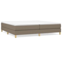 vidaXL Boxspringbett Taupe 200x200 cm Stoff