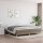 vidaXL Boxspringbett Taupe 200x200 cm Stoff