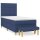 vidaXL Boxspringbett mit Matratze Blau 90x200 cm Stoff