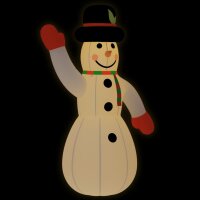 vidaXL Aufblasbarer Schneemann mit LEDs 805 cm