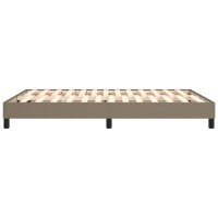 vidaXL Boxspringbett Taupe 140x190 cm Stoff