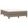 vidaXL Boxspringbett Taupe 140x190 cm Stoff