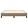 vidaXL Boxspringbett Taupe 140x190 cm Stoff