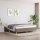 vidaXL Boxspringbett Taupe 160x200 cm Stoff