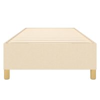 vidaXL Boxspringbett Creme 80x200 cm Stoff