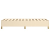 vidaXL Boxspringbett Creme 80x200 cm Stoff