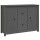 vidaXL Sideboard Grau 100x35x74 cm Massivholz Kiefer