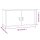 vidaXL Wandschrank Weiß 60x30x30 cm Massivholz Kiefer