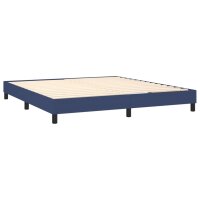 WOWONA Boxspringbett Blau 160x200 cm Stoff