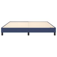 WOWONA Boxspringbett Blau 160x200 cm Stoff