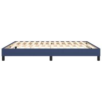 WOWONA Boxspringbett Blau 160x200 cm Stoff