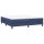 WOWONA Boxspringbett Blau 160x200 cm Stoff