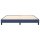 WOWONA Boxspringbett Blau 160x200 cm Stoff