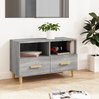 vidaXL TV-Schrank Grau Sonoma 80x36x50 cm Holzwerkstoff