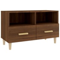 vidaXL TV-Schrank Braun Eichen-Optik 80x36x50 cm Holzwerkstoff