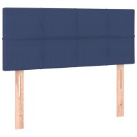 vidaXL Kopfteil Blau 100x5x78/88 cm Stoff