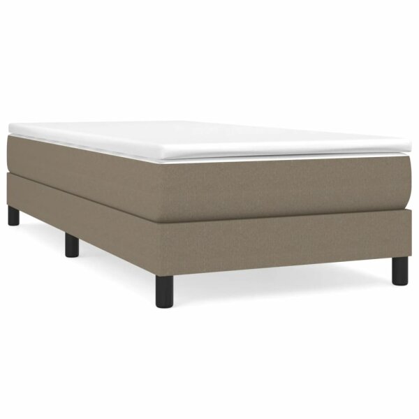 vidaXL Boxspringbett Taupe 90x190 cm Stoff