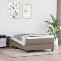 vidaXL Boxspringbett Taupe 90x190 cm Stoff