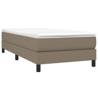 vidaXL Boxspringbett Taupe 90x190 cm Stoff