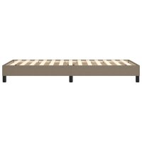 vidaXL Boxspringbett Taupe 90x190 cm Stoff