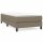 vidaXL Boxspringbett Taupe 90x190 cm Stoff