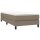 vidaXL Boxspringbett Taupe 90x190 cm Stoff