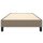 vidaXL Boxspringbett Taupe 90x190 cm Stoff