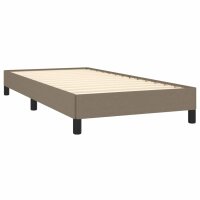 vidaXL Bettgestell Taupe 90x190 cm Stoff