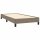 vidaXL Bettgestell Taupe 90x190 cm Stoff