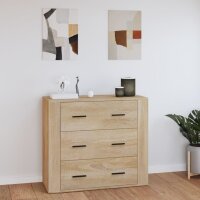 vidaXL Sideboard Sonoma-Eiche 80x33x70 cm Holzwerkstoff