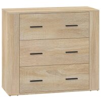 vidaXL Sideboard Sonoma-Eiche 80x33x70 cm Holzwerkstoff